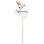 Jabadabado Käpphäst Enhörning - Leksaker Trä Vit