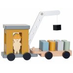 Jabadabado Kranbil m Magnet - Leksaker Trä Multi