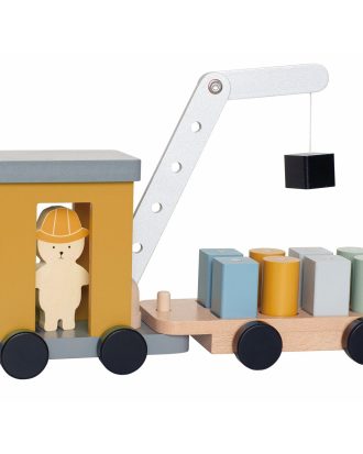 Jabadabado Kranbil m Magnet - Leksaker Trä Multi