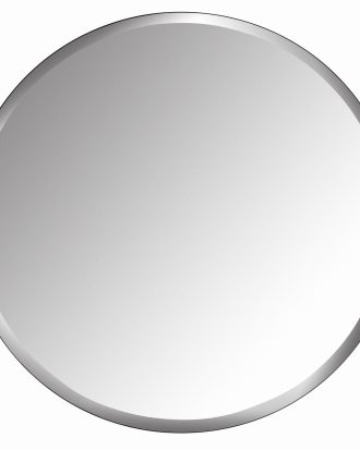 Jakobsdals Vendelsö Väggspegel Ø80 Cm - Väggspeglar Mdf Antracit Bouclé