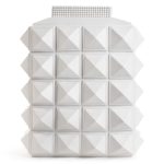 Jonathan Adler Charade Block Studded Vas - Vaser Vit