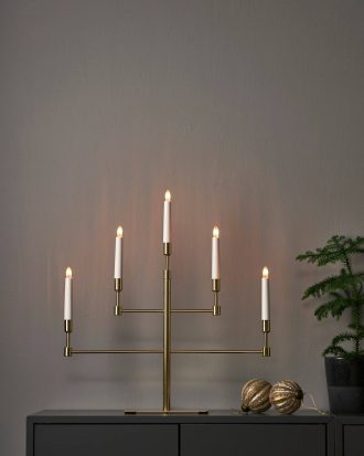 Star Trading - Ljusstake Vide höjd 53 cm - Mässing