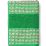 Juna Check Handduk 140x70 Cm /sand - Handdukar & Badlakan Ekologisk Bomull Grön