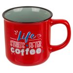 Andrahandssortering Kaffemugg Life starts after Coffee