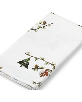 Kähler Hammershøi Christmas Servett 4-pack 45x45cm - Dukar & löpare Bomull Vit