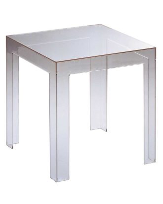 Kartell Jolly Bord Ljus - Sidobord & Avlastningsbord Polykarbonat Grå