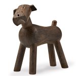 Kay Bojesen Hund Tim - Träfigurer Rökt Ek