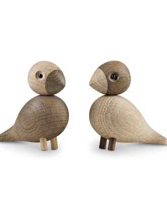 Kay Bojesen Lovebirds 2-pack - Träfigurer Rökt Ek