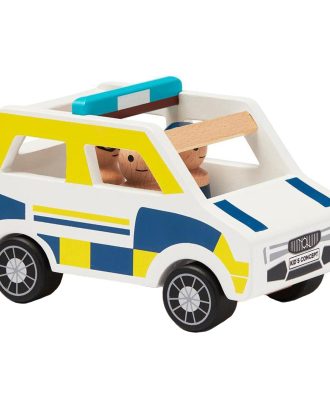 Kids Concept Aiden Polisbil - Leksaker Plywood Gul