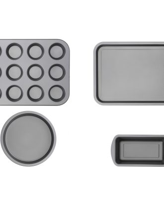 Kitchen Craft Bakset 4 Delar - Bakplåtar Kol Stål