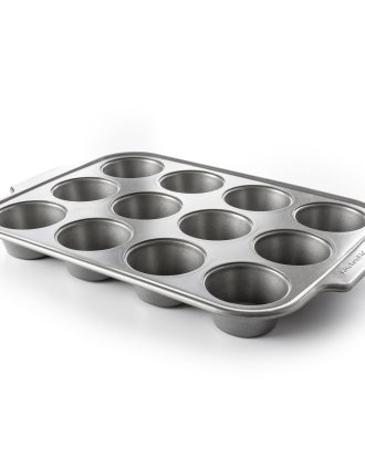 Kitchenaid Bakeware Muffinsform 12 Delar - Bullformar & Muffinsformar Stål Grå