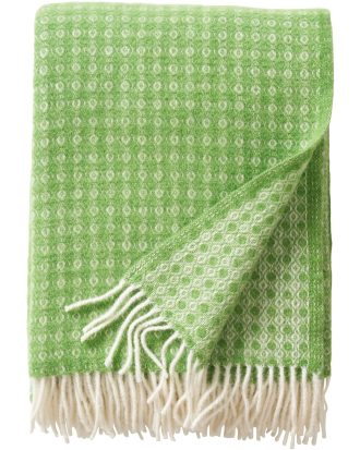 Klippan Yllefabrik Loop Pläd 130x200 Cm - Plädar & Filtar Lammull Pea green