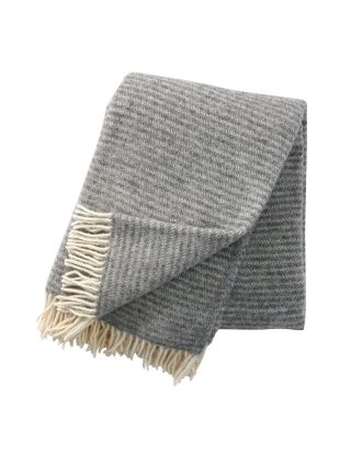 Klippan Yllefabrik Ralph pläd 130x200 Cm - Plädar & Filtar Ull Ljusgrå