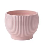 Knabstrup Keramik Ytterkruka Räfflad Ø16,5 Cm - Krukor Keramik Rosa