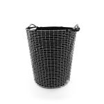 Korbo Tvättpåse 80 L - Tvättkorgar Ekologisk Bomull Svart