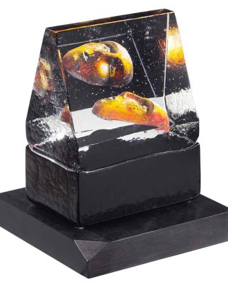 Kosta Boda Black Elements House Of Mystery Konstglas Bv Ac-15 - Konstglas Kristallglas Svart