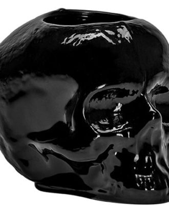 Kosta Boda Still Life Skull Ljuslykta - Ljuslyktor Kristallglas Svart