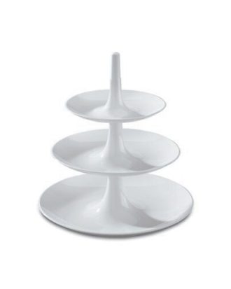 Koziol Babell L 3-våningsfat - Kakfat, Tårtfat & Kupor Plast Vit