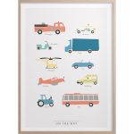 Kunskapstavlan® On The Way Poster 30x40 Cm - Posters Papper