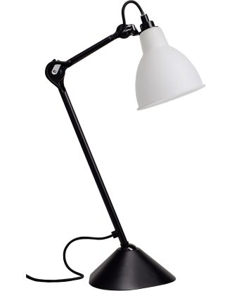 Dcwéditions La Lampe Gras N°205 Bordslampa / Frostat Glas - Bordslampor Stål Svart
