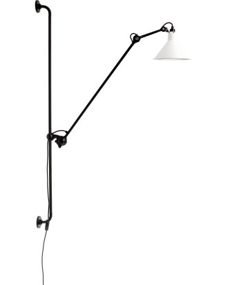 Dcwéditions Lampe Gras N°214 Vägglampa / Vit - Vägglampor Stål Svart