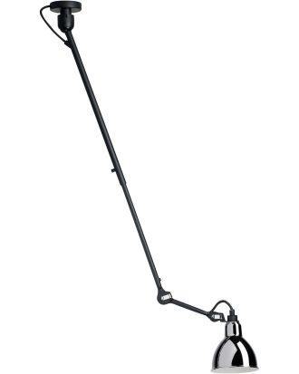 Dcwéditions La Lampe Gras N°302 Taklampa / Krom - Plafonder Stål Svart