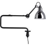Dcwéditions La Lampe Gras N°303 Vägglampa / Krom - Vägglampor Stål Svart