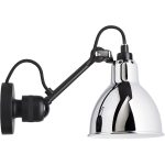 Dcwéditions La Lampe Gras N°304 Vägglampa Med Strömbrytare / Krom - Vägglampor Stål Svart