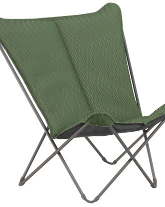 Lafuma Pop Up Xl Becomfort® Solstol Oliv - Utefåtöljer Polyester Olivgrön