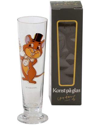 Lasse Åberg Öl Jubileum Muserande - Ölglas Glas Klar