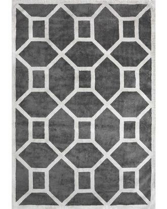 Layered Entrance matta 200x320 Cm - Tuftade mattor Viskos Elephant Grey