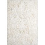 Layered Shaggy Ryamatta 180x270 Cm - Ryamattor Ull Benvit