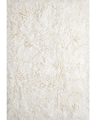 Layered Shaggy Ryamatta 180x270 Cm - Ryamattor Ull Benvit