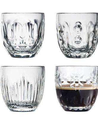 La Rochere Troquet Espressomugg 10 Cl 4-pack - Espressokoppar Glas Klar