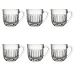 La Rochere Ouessant Espressokopp 9 Cl 6-pack - Espressokoppar Glas Klar