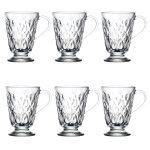 La Rochere Lyonnais Mugg 6-pack - Kaffekoppar Glas Klar
