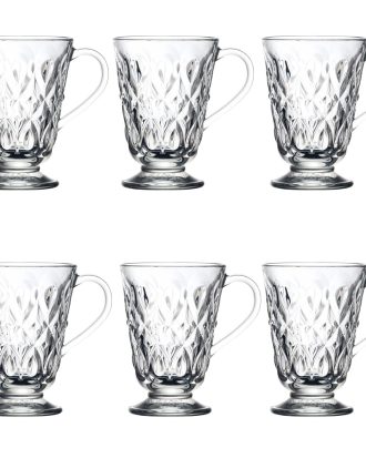 La Rochere Lyonnais Mugg 6-pack - Kaffekoppar Glas Klar