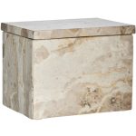 Lene Bjerre Ellia Burk Med Lock - Förvaringsburkar & lock Marmor Linen