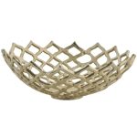 Lene Bjerre Gillia Dekorationsskål Ø30,5 Cm - Serveringsskålar Aluminium Guld