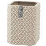 Lene Bjerre Marion Tandborstmugg Beige/ - Tandborsthållare Keramik Silver