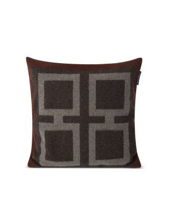 Lexington Graphic Recycled Wool Pillow Cover Kuddfodral 50x50 Cm - Örngott Ull Brun