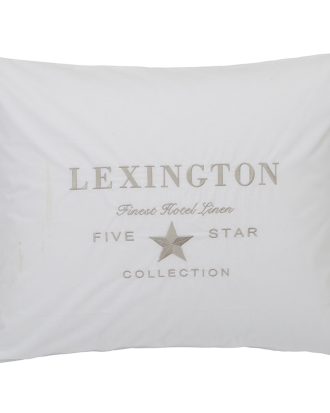 Lexington Hotel Embroidery Örngott 50x60 Cm /beige - Örngott Bomull Vit