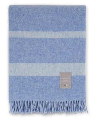 Lexington Hotel Wool Filt 130x170 Cm /vit - Plädar & Filtar Blå