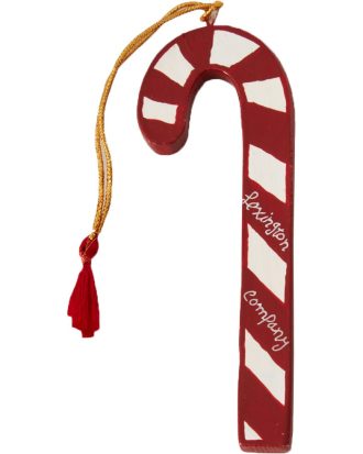 Lexington Papier Maché Candy Cane Julpynt - Juldekorationer Papper Vit