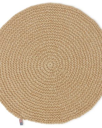 Lexington Round Recycled Paper Straw Bordsunderlägg 38 Cm Natur - Bordstabletter & Glasunderlägg Återvunnet Papper Natural