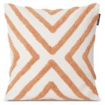 Lexington Rug Graphic Recycled Cotton Canvas Kuddfodral 50x50 Cm / Beige - Prydnadskuddar & Fodral Återvunnen Bomull Vit