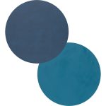 Lind Dna Circle M Bordstablett Double Ø30 Cm Midnight Blue/ - Bordstabletter & Glasunderlägg Läder Petrol