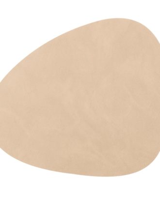 Lind Dna Curve Bordsunderlägg Nupo 24x28 Cm - Bordstabletter & Glasunderlägg Läder Sand