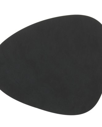 Lind Dna Curve Bordsunderlägg Nupo 24x28 Cm - Bordstabletter & Glasunderlägg Läder Svart