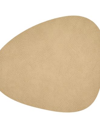 Lind Dna Curve L Bordstablett Hippo 37x44 Cm - Bordstabletter & Glasunderlägg Läder Sand